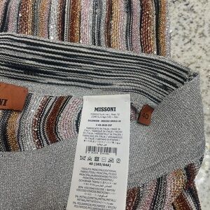 Missoni Metallic Striped Knit Pants